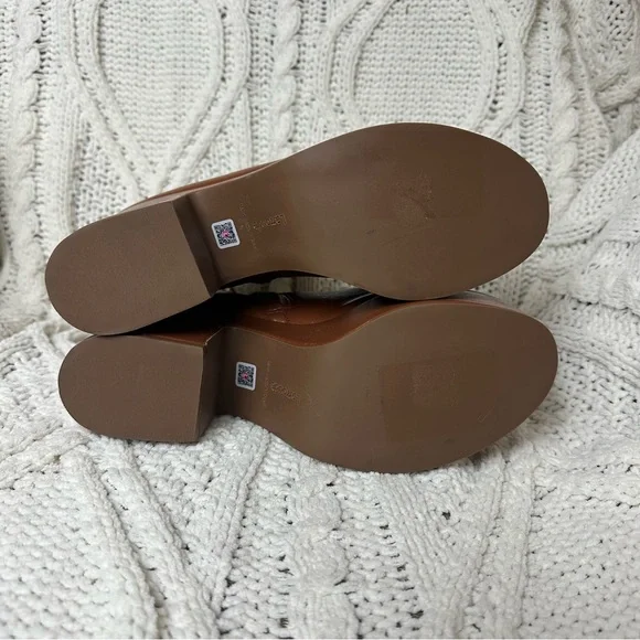 Larroude Miso Platform Boot Camel Stretch Leather Size 7 - Picture 5 of 7